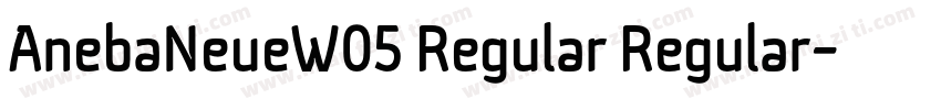 AnebaNeueW05 Regular Regular字体转换
